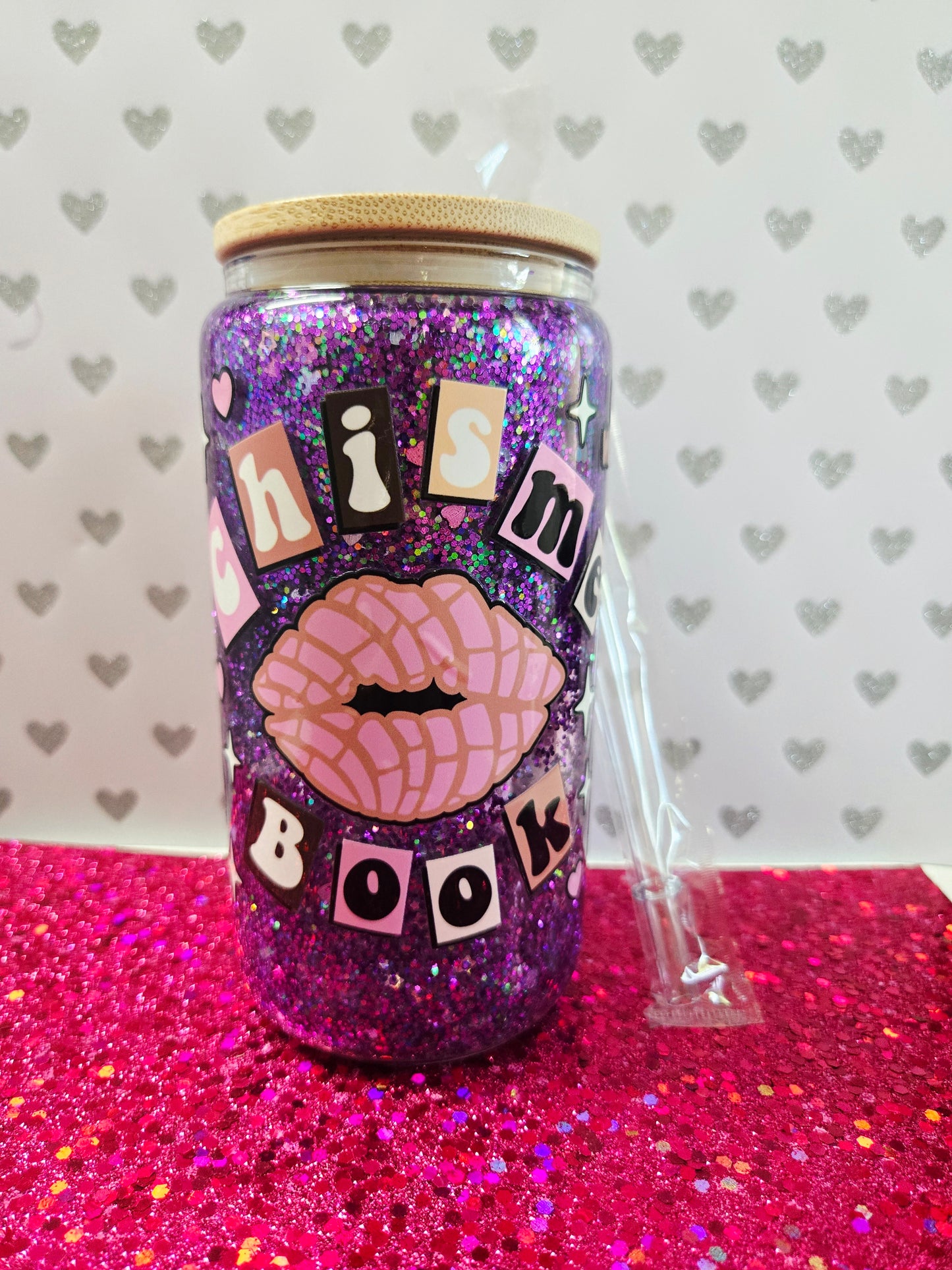 Chisme Book Glass Cup