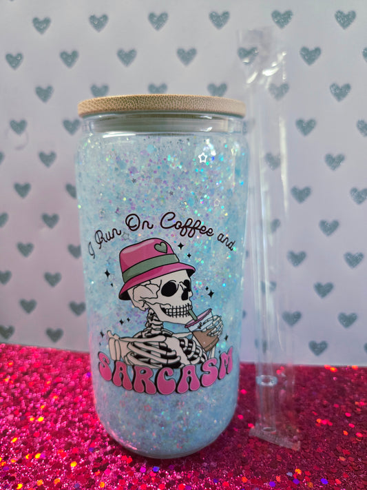 I Run on Coffee and Sarcasm Cup