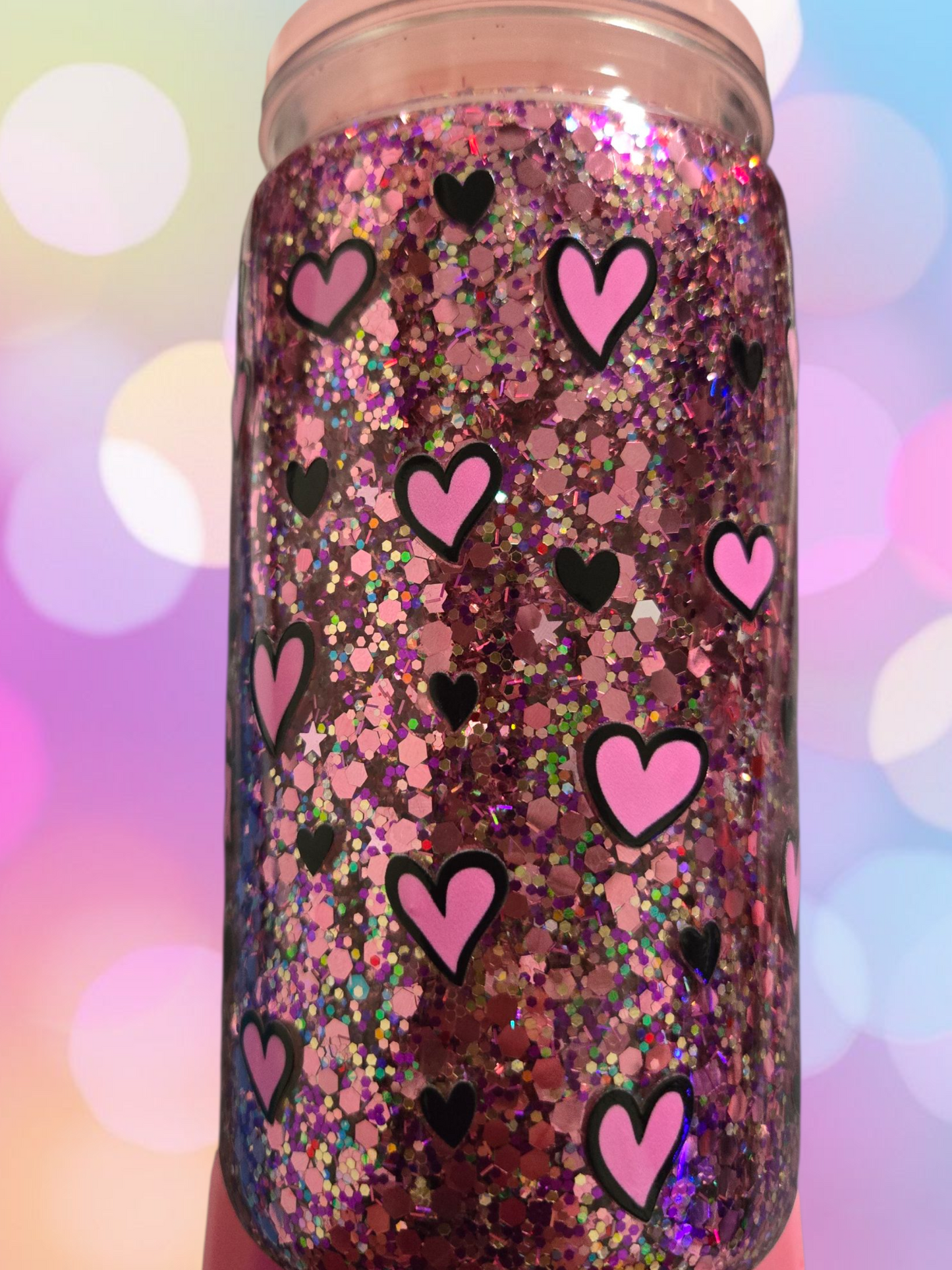📞 You Hang Up – 20 oz Pink Glitter Acrylic Cup 🔪💖