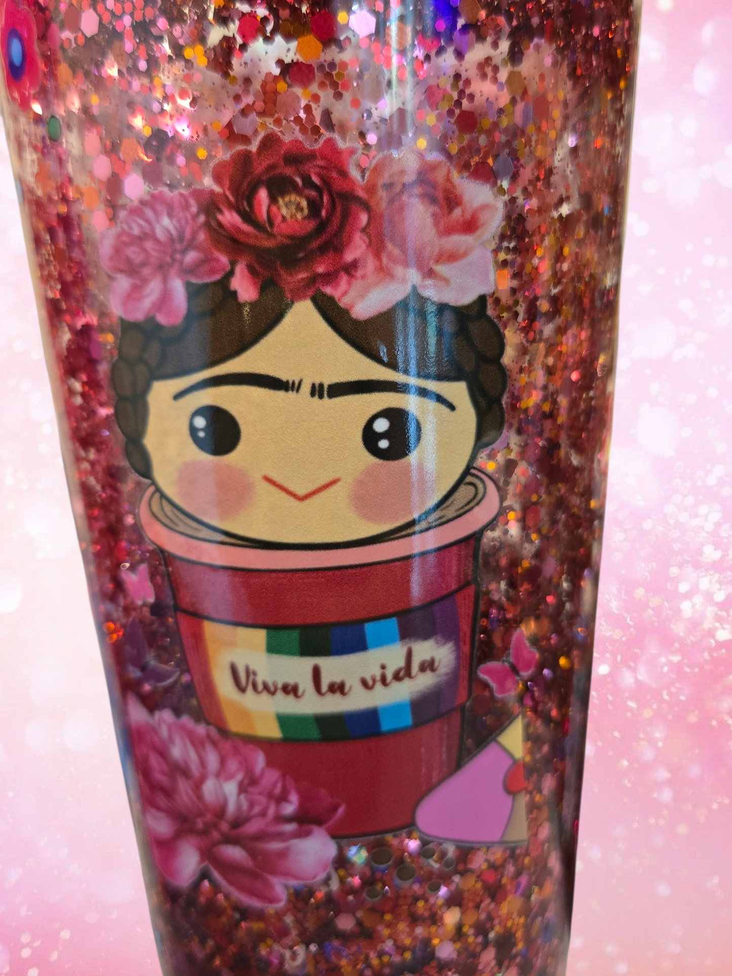 🌺 Viva La Vida – 24 oz Acrylic Tumbler 🎨