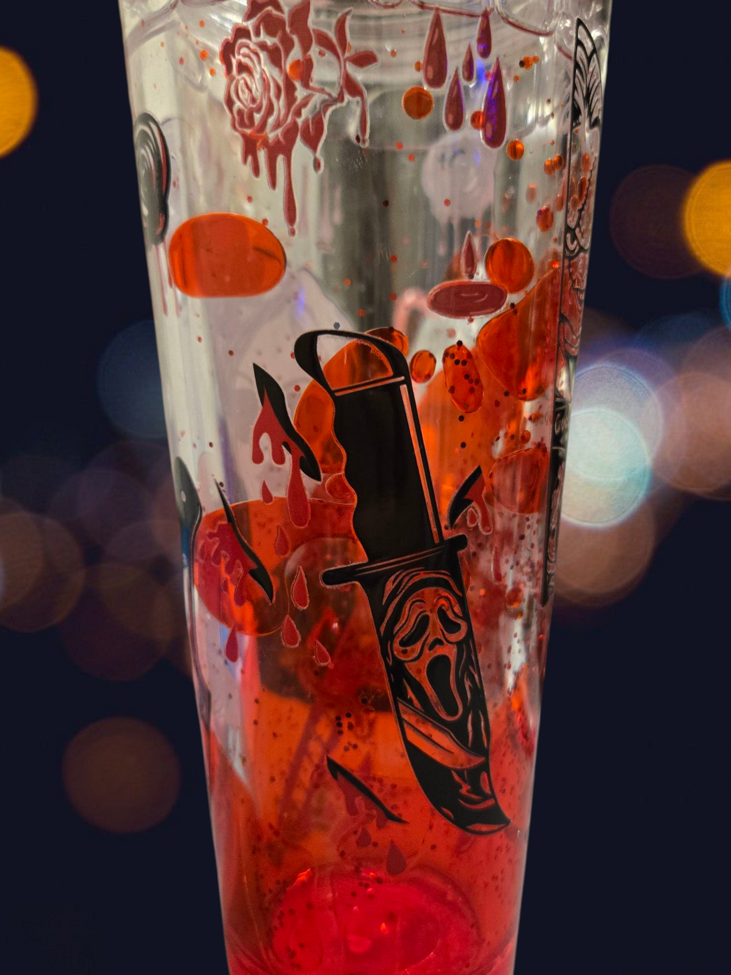 Knife and Blood Drip Coffee Tumbler