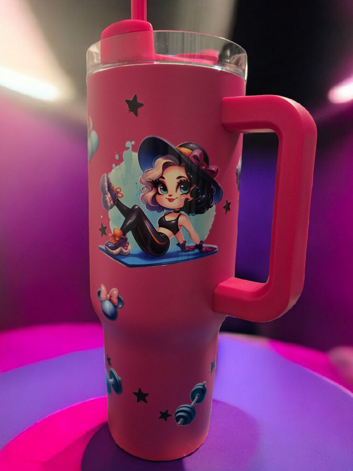 💖 40 oz “Fit Princess” Tumbler – Strong, Cute & Ready to Slay!