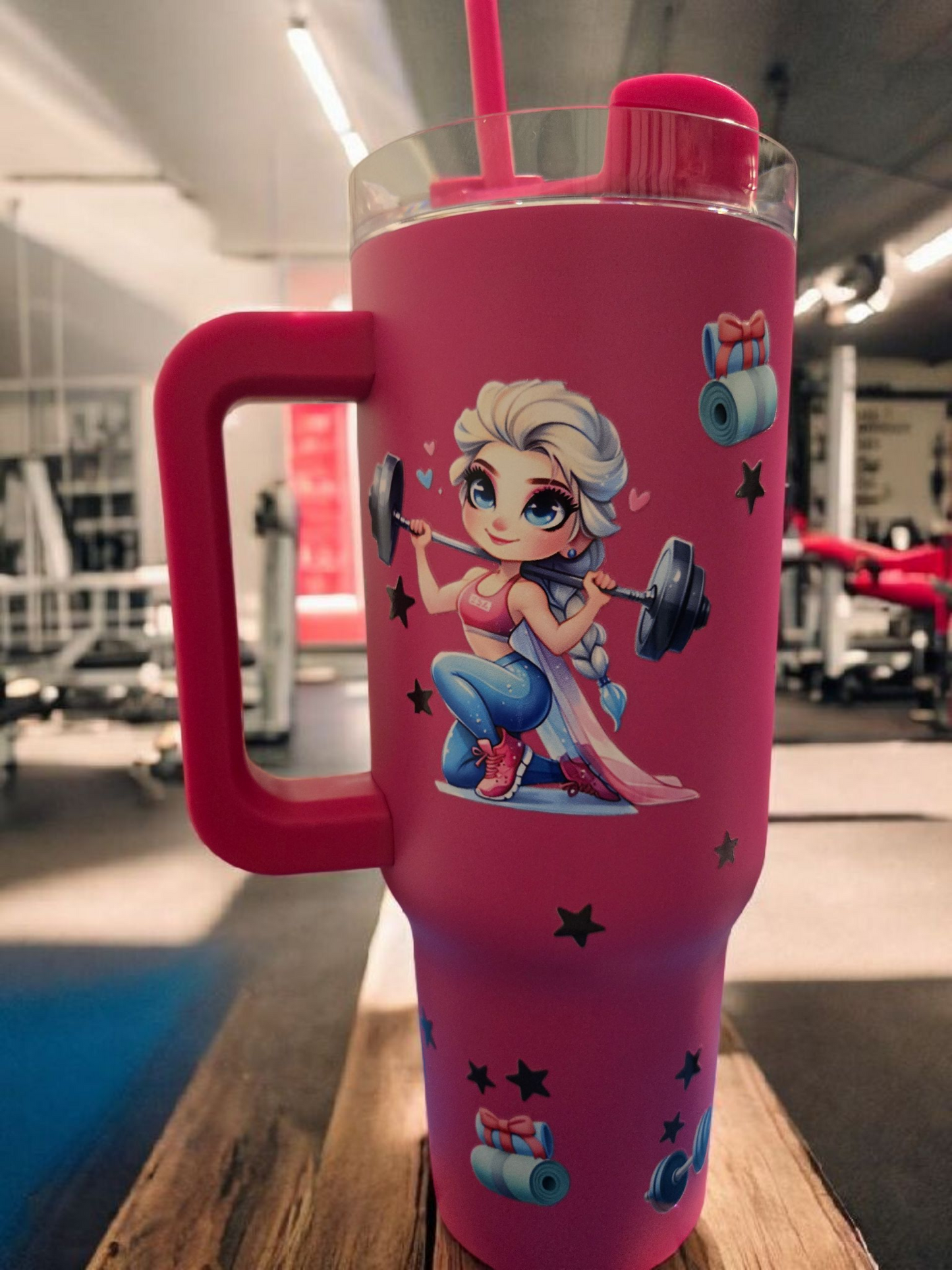 💖 40 oz “Fit Princess” Tumbler – Strong, Cute & Ready to Slay!
