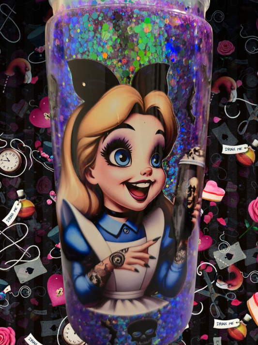 🖤🕰️ Spooky Alice in Wonderland Cup 🕰️🖤